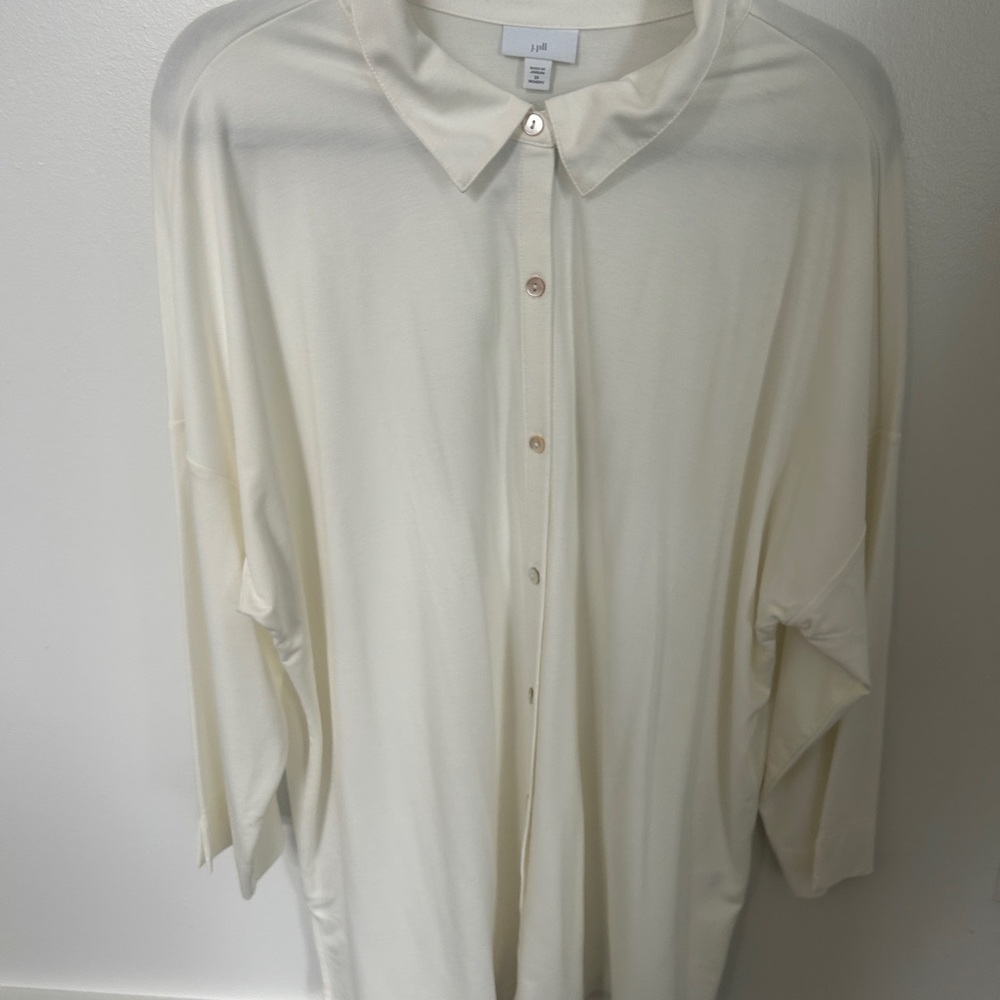 J. jill button tunic 3/4 sleeve never worn NWOT